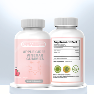 Gomitas de Vinagre de Sidra de Manzana Orgánico para Adultos, Personalización OEM/ODM, Venta Caliente, Marca Privada, Vitaminas en Gomitas, Control de Energía - Product Image 1