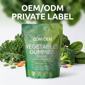 Gomitas Veganas Avanzadas con Vegetales, Sin Azúcar, Marca Privada OEM ODM, Gomitas Multivitamínicas con Biotina y Ácido Fólico - Product Image 3