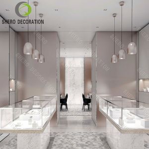 Diseños de Salas de Exhibición de Joyería de Lujo, Vitrina de Exhibición de Joyería, Mostrador de Exhibición de Vidrio Personalizado, Muebles de Joyería de Alta Gama - Product Image 3