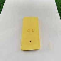 Ornements bancaires personnalisés en forme de lingot d'or, modèle métallique à thème ange, plaqué or, imprimé UV, imitation lingot d'or avec logo