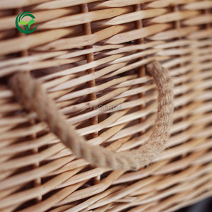 Heze cenaze tedarikçiler Classics tasarım yarım yuvarlak şekil hasır tabut ucuz doğal dokuma Woodland Burials söğüt tabut - Product Image 6