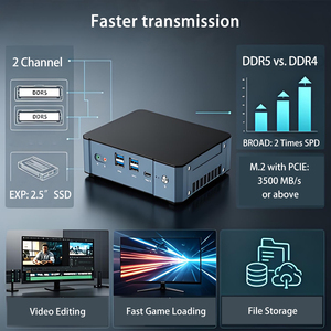 <span class=keywords><strong>Mini</strong></span> PC para Juegos HelorPC, Procesador Intel I5 I7 1340P 1360P, 2 LAN de 2.5G, 32G DDR5, 2 HDMI, 1 DP, 1 Thunderbolt, 6 USB 3.0, Computadora de Oficina - Product Image 2