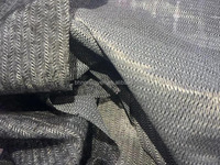 Entoilage thermocollant tricoté 65GSM en viscose 100% polyester avec points doubles PA, à repasser sur les vêtements