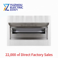 Boîtier de distribution électrique mural Yuzhou certifié ISO9001 LV PZ30, disjoncteur MCB 100A 220V/380V IP30 pour circuit d'éclairage intérieur