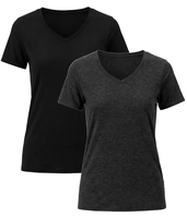 T-shirt en laine à manches courtes coupe classique, décontracté, respirant, léger, idéal pour l'été, personnalisable pour femme