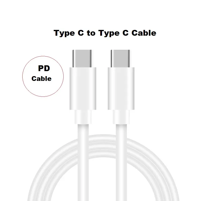 Kabel pengisi daya ponsel, 1 kabel usb Tipe c ke pd 20w 60w pengisian cepat colokan eu AS untuk iphone 15 dan untuk samsung