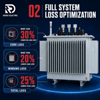 Transformador de Potencia Sumergido en Aceite S22 10kV 11kV 400V 30kVA 2500kVA Optimización Completa de Pérdidas del Sistema Bobinado de Cobre para Distribución