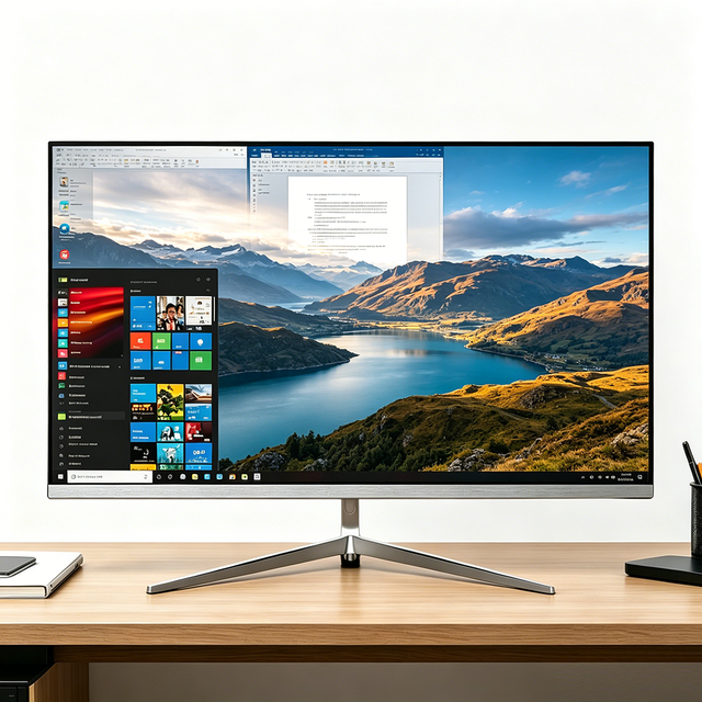 OEM ODM 24 Inch Intel Core I7 I5 I3 All-in-One PC 8GB 256GB Business Office Desktop Computer for Bulk Orders