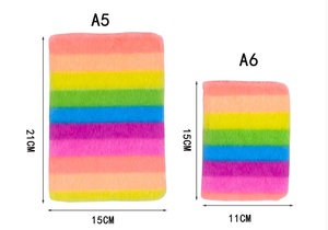 Dễ Thương Động Vật Cầu Vồng Màu Sang Trọng Bí Mật Nhật Ký Có Hoặc Không Có Khóa Và Bút Mờ Trường Máy Tính Xách Tay Tạp Chí Cho Cô Gái - Product Image 3