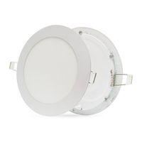 Plafonnier encastré LED carré fin, type panneau, AC110V AC220V, Downlight SMD 6W 9W 12W 18W