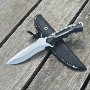 Couteau Bowie OEM à pointe droite pour le camping en plein air, en acier inoxydable, manche en plastique, épaisseur de coupe 3,9 mm - Product Image 3