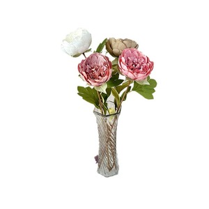Fleurs artificielles Queyiyi, pivoine à tige unique en soie, pour décoration intérieure, accessoires de mariage, ornement de bureau - Product Image 5
