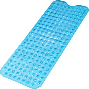 แผ่นรองอาบน้ำกันลื่นสีฟ้าใส ขนาด 40x16 นิ้ว ลดราคาพิเศษ - Product Image 1