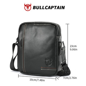 กระเป๋าหนังแท้ BULLCAPTAIN สกรีนโลโก้ได้ กระเป๋าสะพายข้างผู้ชาย กระเป๋าทำงาน กระเป๋าคาดลำตัว กระเป๋าคาดอกผู้ชาย - Product Image 5