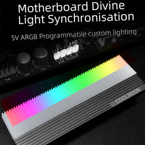 Теплоотвод COOLMOON, новый продукт, <span class=keywords><strong>M</strong></span>.<span class=keywords><strong>2</strong></span> Ssd, rgb <span class=keywords><strong>M</strong></span>.<span class=keywords><strong>2</strong></span> Ssd-кулер, высокая мощность, светодиодный радиатор для <span class=keywords><strong>M</strong></span>.<span class=keywords><strong>2</strong></span> Ssd - Product Image 3