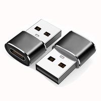 Adaptateur OTG USB A mâle vers Type C femelle en alliage d'aluminium pour téléphone portable ordinateur portable