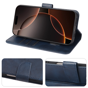 Couverture de sac en cuir portefeuille de luxe pour ZTE Nubia Focus Z70 Ultra Pro 5G V70 rouge <span class=keywords><strong>Magic</strong></span> Vita 10 Pro porte-carte étuis à rabat magnétiques - Product Image 4