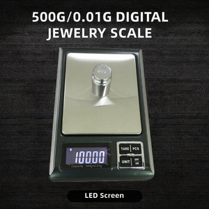 Xách Tay 500G/0.01G Kỹ Thuật Số Quy Mô Bỏ Túi Pin Hoạt Động Điện Tử Quy Mô Đồ Trang Sức Với Đồng Xu Đơn Vị Hiển Thị - Product Image 3