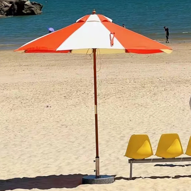 Colonne épaissie 48 colonnes 3m orange blanc-base marbre 30kg