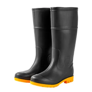 PVC fosco macio trabalho rubberboot rainshoes acessível impermeável antiderrapante