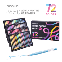 Stylos gel en plastique kraft écologiques 72 couleurs, biodégradables, papeterie durable, logo personnalisé, cadeau, branding vert, acrylique 1,0 mm