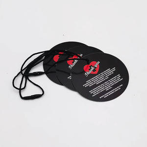 गोल आकार ग्लॉसी अनुकूलित वाहक सामान टैग उत्पाद टैग कस्टम परिधान हैंग टैग - Product Image 3