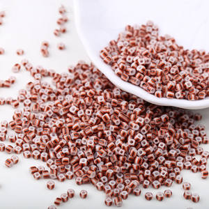 الخرز الزجاجي بخط أحمر وأبيض وأزرق وأسود من الخرز الزجاجي البطيخ 3 بالأسلوب البوهيمي - Product Image 6