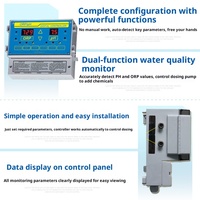 POOLMATE Moniteur de qualité de l'eau de piscine Contrôle automatique de la dosage Détection PH/ORP Chlore Chlore résiduel