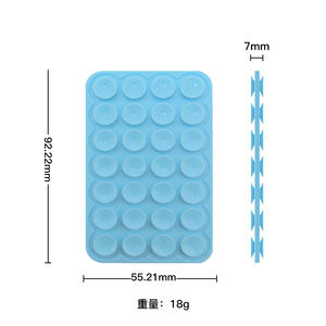 28-Piece Double-Sided Silicone Ventosa Conjunto Universal Quadrado Celular & Tablet Stand Sacos Carregadores Produtos de borracha Gênero - Product Image 5