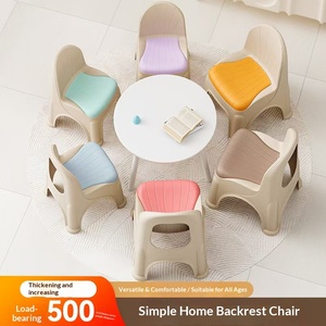 <span class=keywords><strong>Taburete</strong></span> Pequeño de Plástico <span class=keywords><strong>con</strong></span> <span class=keywords><strong>Respaldo</strong></span>, Silla para Niños, <span class=keywords><strong>Taburete</strong></span> <span class=keywords><strong>Bajo</strong></span> para Adultos, para Sala de Estar, <span class=keywords><strong>Taburete</strong></span> para Cambiar Zapatos - Product Image 3