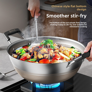 Chảo inox 304 KOBACH chống dính, chảo nấu ăn tổ ong, dụng cụ nhà bếp, nồi chống dính lớn - Product Image 2