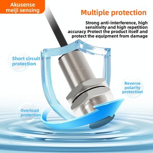 Akusense M12 Cảm biến tiệm cận cảm ứng TSSF12-02NO kim loại hình trụ IP67 5-24V 2-40mm Khoảng cách cảm biến NPN/PnP không/NC đầu ra - Product Image 4