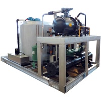 Machine à glace en flocons d'eau douce industrielle SEWAYCO pour la pêche, refroidie par air, 380V, haute productivité pour compresseur