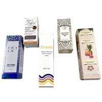 Boîte en carton rectangulaire blanche auto-élevante écologique personnalisée avec dorure à chaud et impression offset pour cadeaux cosmétiques et artisanat