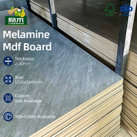 Panneau MDF mélaminé de haute qualité 4x8 pieds 1220x2440mm épaisseur 2mm-25mm pour la fabrication de meubles de cuisine