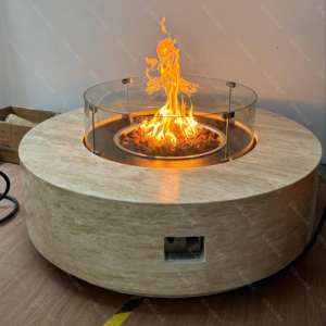 Mesa de centro personalizada de crucero, calentador de propano para exteriores, jardín, chimenea de <span class=keywords><strong>Gas</strong></span> Natural, pozo de fuego - Product Image 4