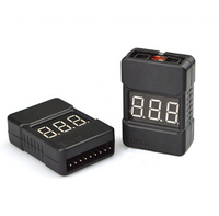 Testeur de tension de batterie Lipo BX100 1-8S / Alarme de basse tension / Vérificateur de tension de batterie avec haut-parleurs doubles