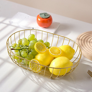 Bandeja Redonda Clásica de Hierro para Frutas, Portátil y Ligera, Capacidad de 0-1L, para Guardar Bocadillos y Dulces - Product Image 3