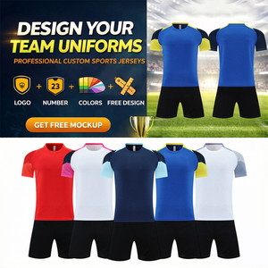 ชุดฟุตบอลชาย ชุดเสื้อเจอร์ซีย์สีตัดกัน กางเกงขาสั้น ชุดกีฬาฝึกซ้อมทีม - Product Image 3