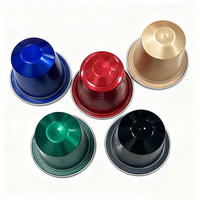 Capsule à café réutilisable en aluminium personnalisable Kingze 15ML, écologique, compatible avec plusieurs cafetières