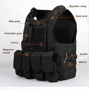 سترة أمنية مموهة سترة حاملة لوحة تكتيكية متعددة الوظائف سترة تكتيكية الإفراج السريع - Product Image 4