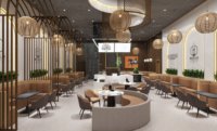Populaire Agencement Intérieur Commercial Café Bar Mobilier de Présentation pour Commerce de Détail Comptoir de Café Moderne