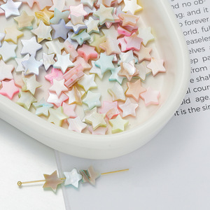 Natural Shell Star Spacer Beads Pearlescent Treatment For DIY Jewelry Bracelets <b>Necklaces</b> - Product Image 2