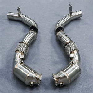 ท่อลงตรงสแตนเลส 304 แบบไหลสูง สำหรับ BMW N63 M550i M850i G11 G12 G14 G15 G16 4.4T - Product Image 5