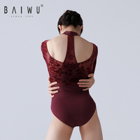Justaucorps de danse pour filles et femmes Baiwu, à porter autour du cou, pour la gymnastique, la scène, la danse, les costumes, les tenues d'entraînement, 124141187