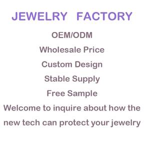 Kalung modis kalung persegi liontin zirkonia perak murni 925 berlapis emas 14K kustom - Product Image 6