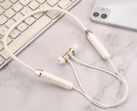 Audífonos Deportivos Inalámbricos D05 6.0 con Banda para el Cuello, Carga Tipo-C, para Correr, Música, Móvil, Metálicos, Intraaurales, IPX5