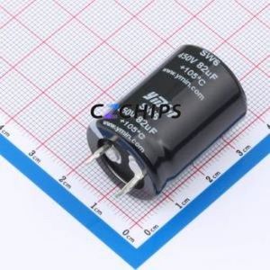 SW62W820MNNZS03S2 Snap-in Aluminum Electrolytic <b>Capacitor</b> Through hole Component (THT),D22xL30mm 82uF 20% 450V - Product Image 1