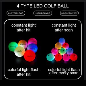 Pelotas <span class=keywords><strong>de</strong></span> Golf LED Premium <span class=keywords><strong>de</strong></span> Tres Piezas, Activadas por Impacto, Duraderas, 6 Colores Cristalinos, Logotipo Personalizado, Brillan en la Oscuridad, para Regalo Festivo - Product Image 5