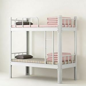 <span class=keywords><strong>Lit</strong></span> superposé moderne pour hôtel et auberge, idéal pour chambre d'enfant, adolescents et adultes, avec tiroir coulissant et rangement - Product Image 1